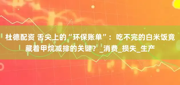 杜德配资 舌尖上的“环保账单”：吃不完的白米饭竟藏着甲烷减排的关键？_消费_损失_生产