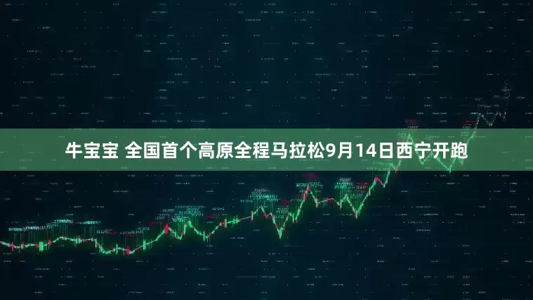 牛宝宝 全国首个高原全程马拉松9月14日西宁开跑